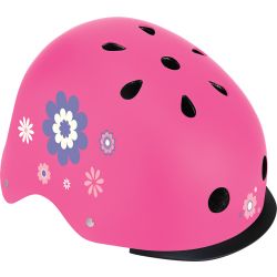 Globber Helm Elite Lights Pink Flowers (48-53 cm)