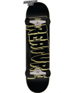 Creature Complete Skateboard 8.25" in Zwart en Goud Outline Logo
