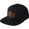 Leather Patch Snapback Cap Sr s25 Blk