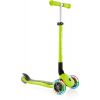Globber Primo Foldable Lights step met 3 wielen in Groen