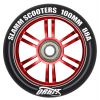 Slamm Orbit 100mm Aluminium Stuntstep Wiel in Zwart met Rode Kern