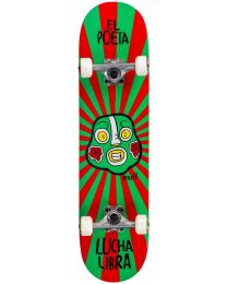 Enuff Lucha Libre "El Poeta" Complete Skateboard in Rood en Groen